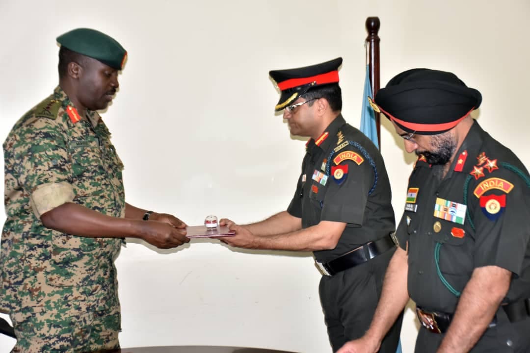 UPDF Awards Indian Military Trainers 