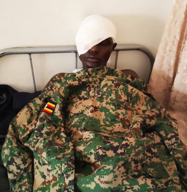 Night Curfew: Injured Pte Niwanyine Airlifted to Bombo Military Hospital 