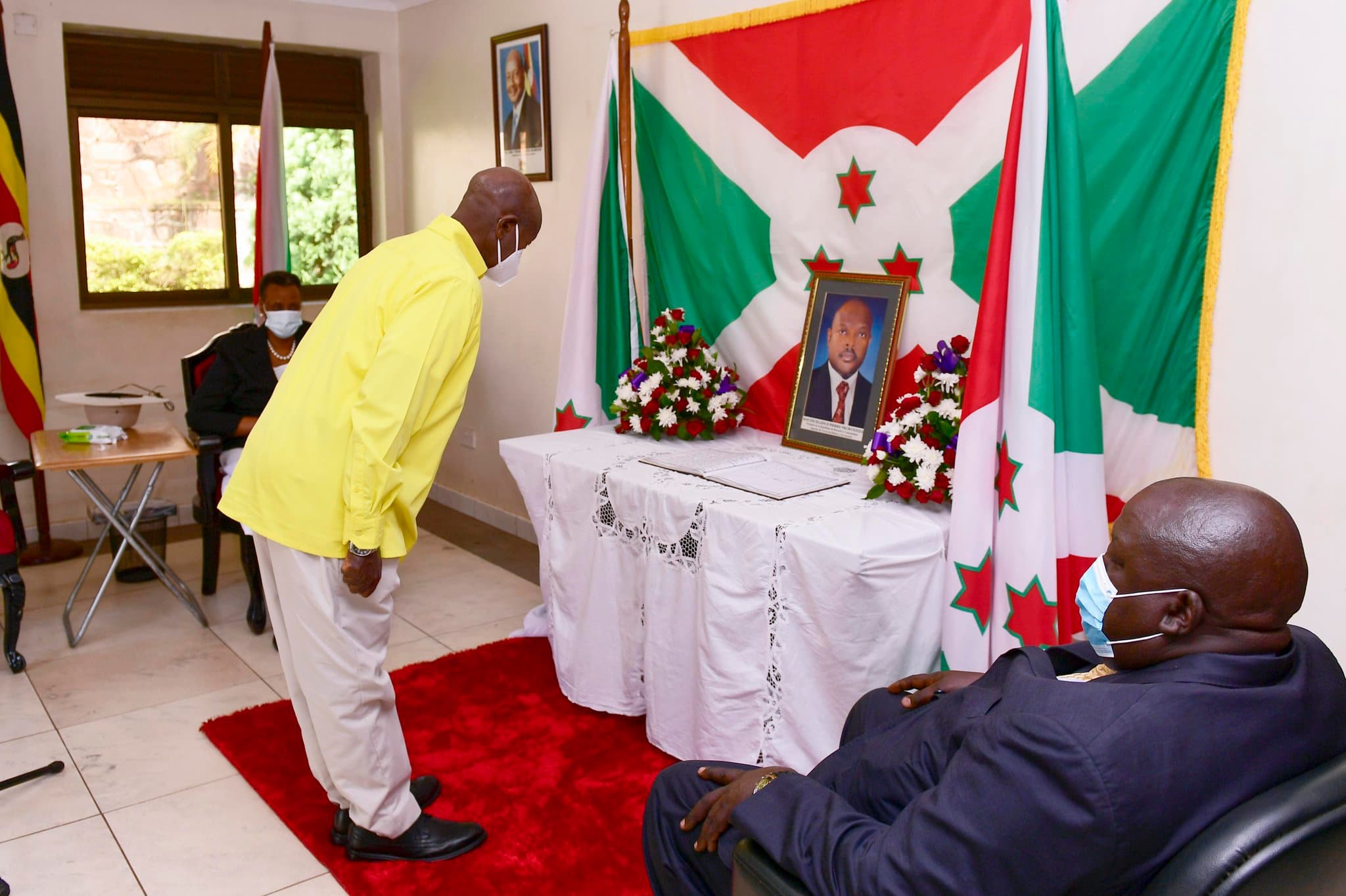 Museveni Pays Tribute to Nkurunziza at Burundi Embassy