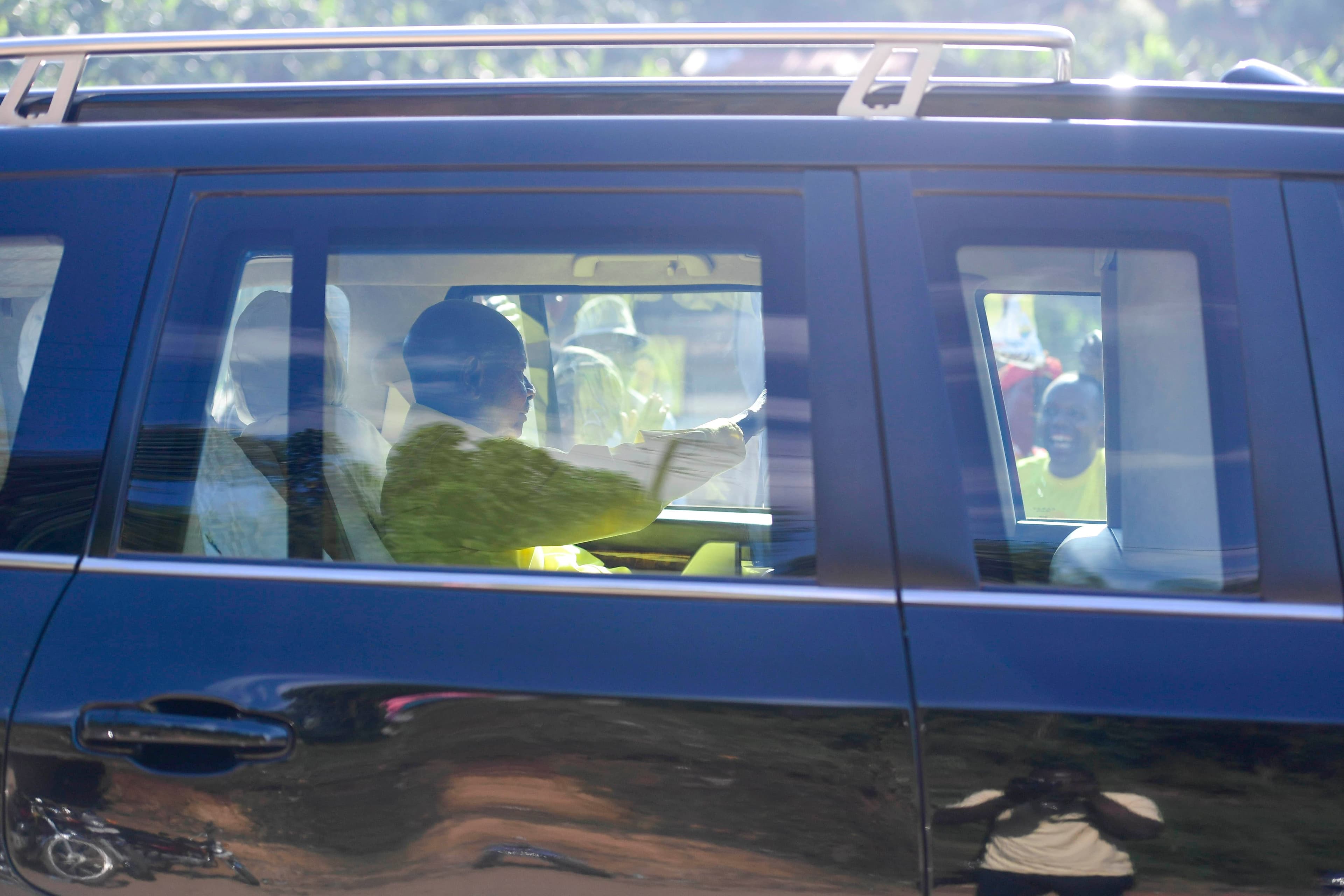 Museveni’s first journey to Kampala as president-elect