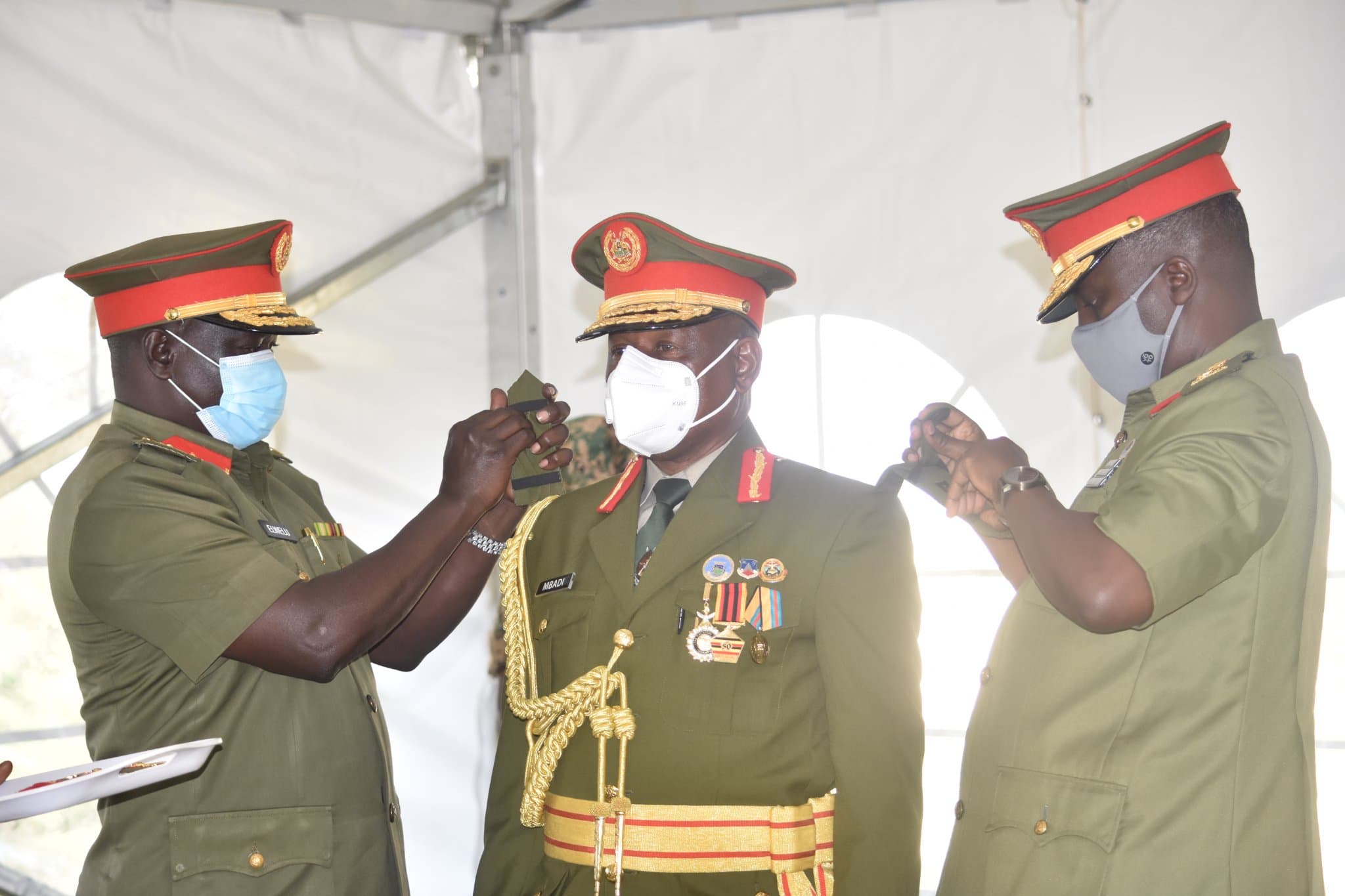 Gen Muhoozi Hands Over CDF Office to Mbadi