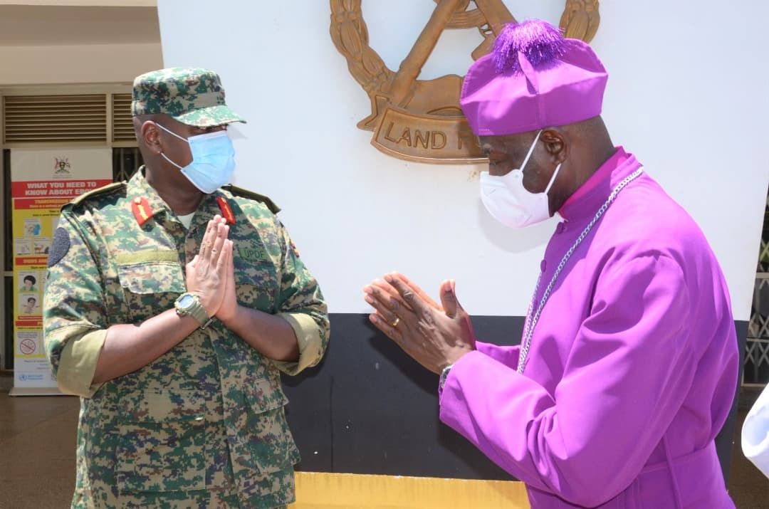Archbishop Kaziimba Visits Land Forces Headquarters