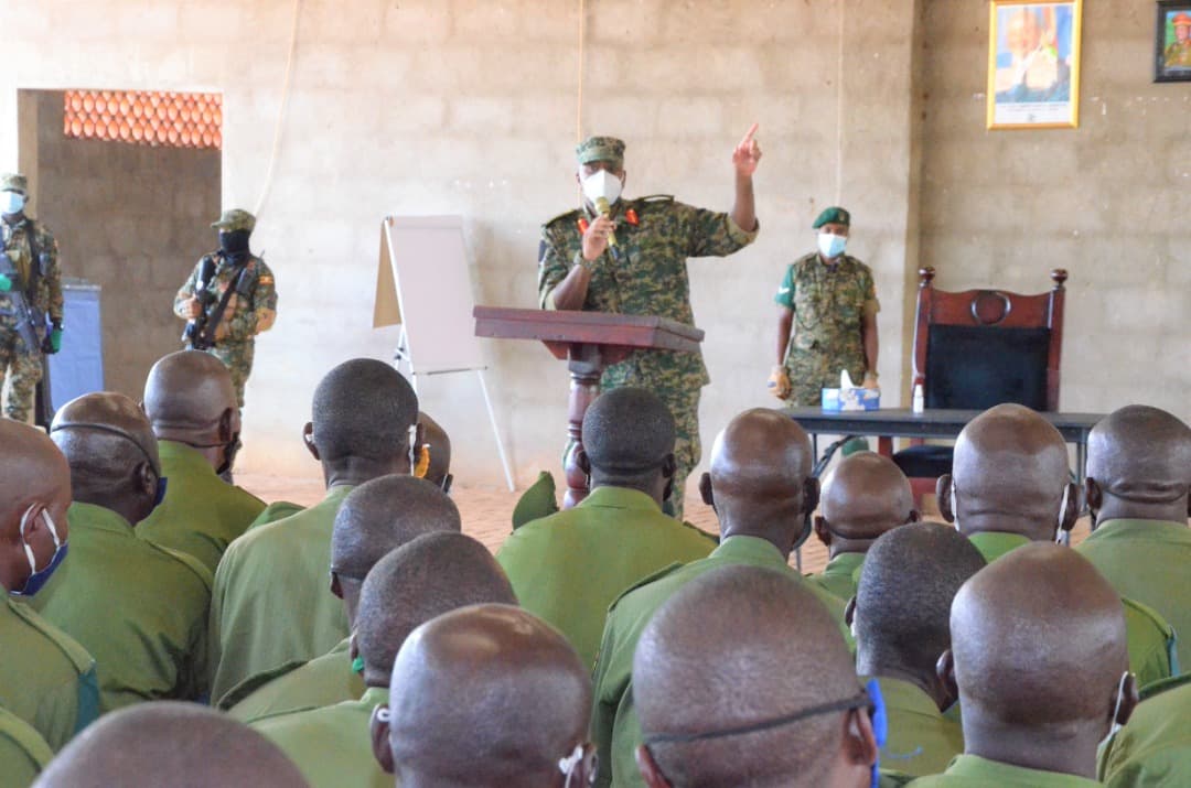 Gen Kainerugaba Visits UPDF Troops Ahead of Deployment in Somalia