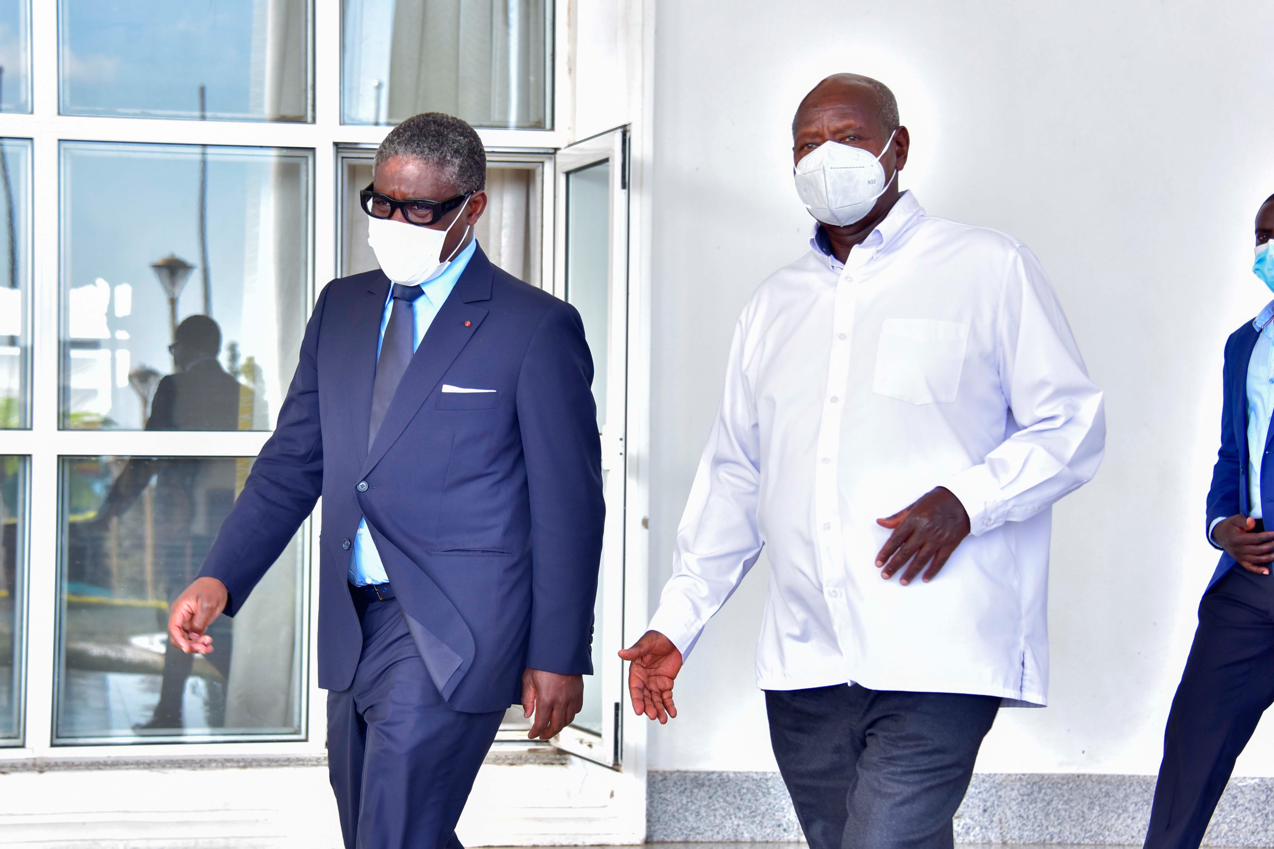 Equatorial Guinea's Obiang Nguema Meets Defense Officials After Meeting Museveni 