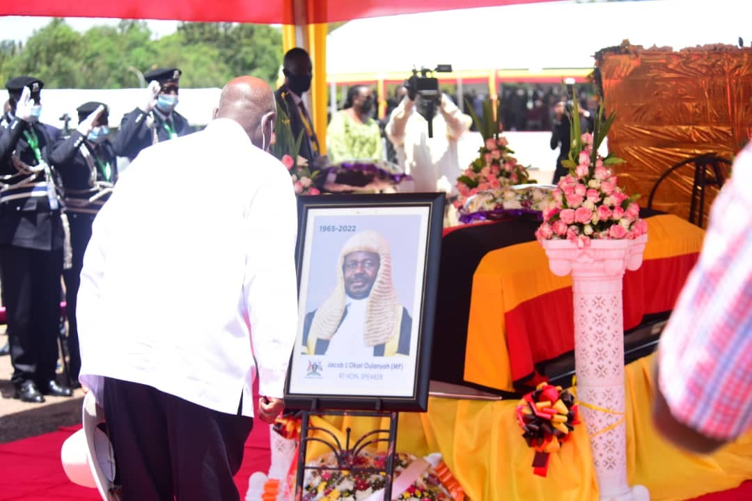   Museveni, First Lady Lead Nation to Pay Tribute to Oulanyah