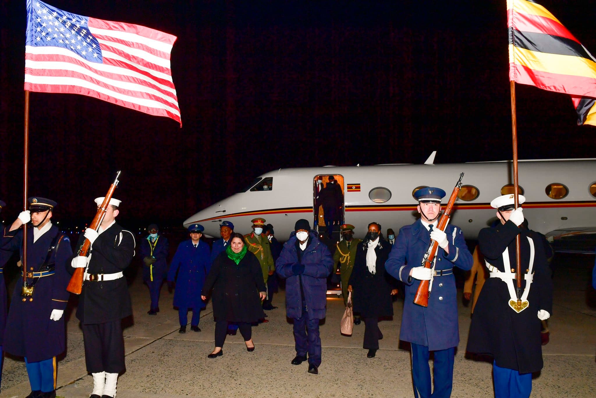 President Museveni Arrives in Washington DC for US-Africa Leaders Summit