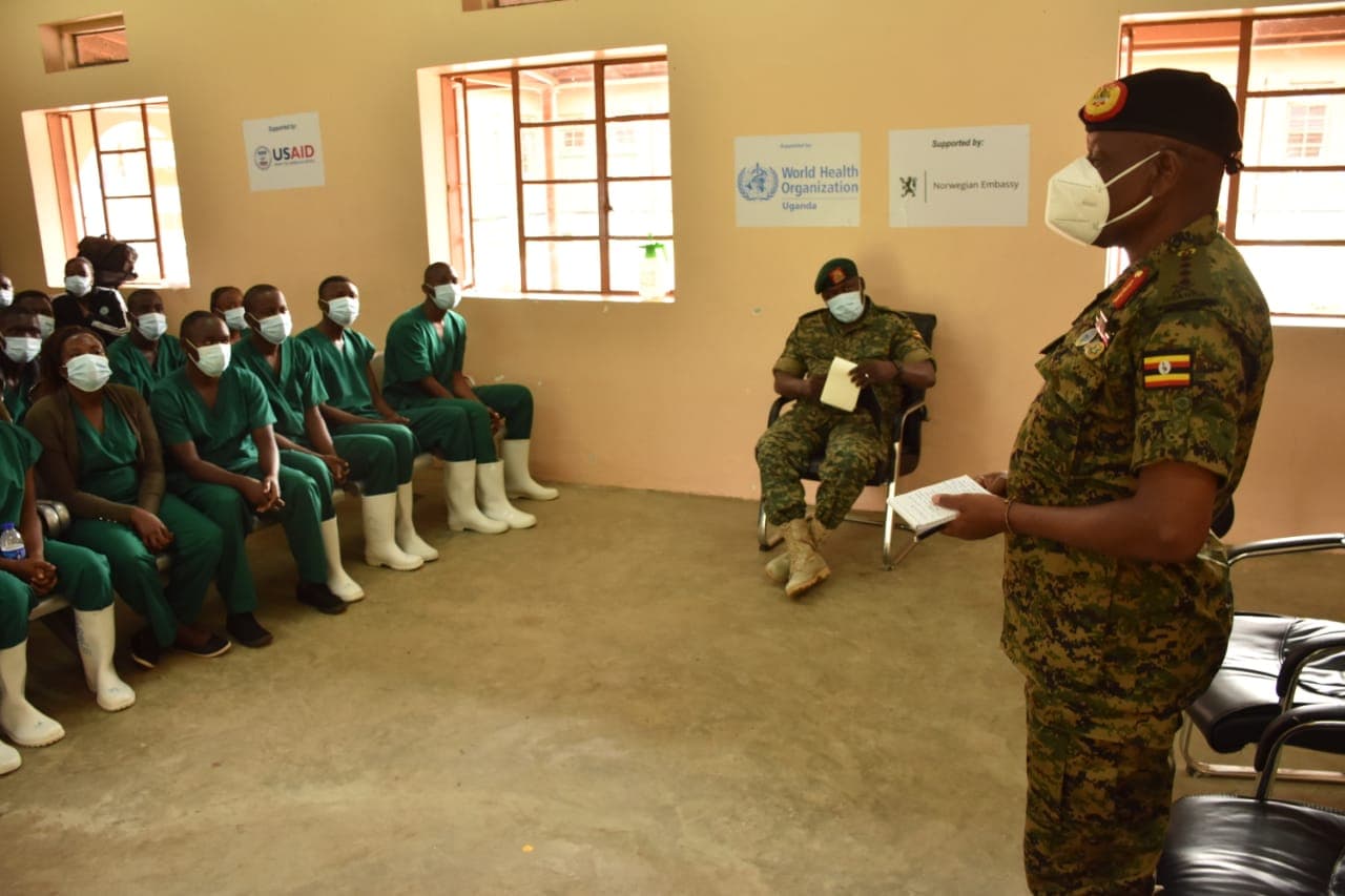 CDF Mbadi Praises UPDF Medics For Role in Fighting Ebola