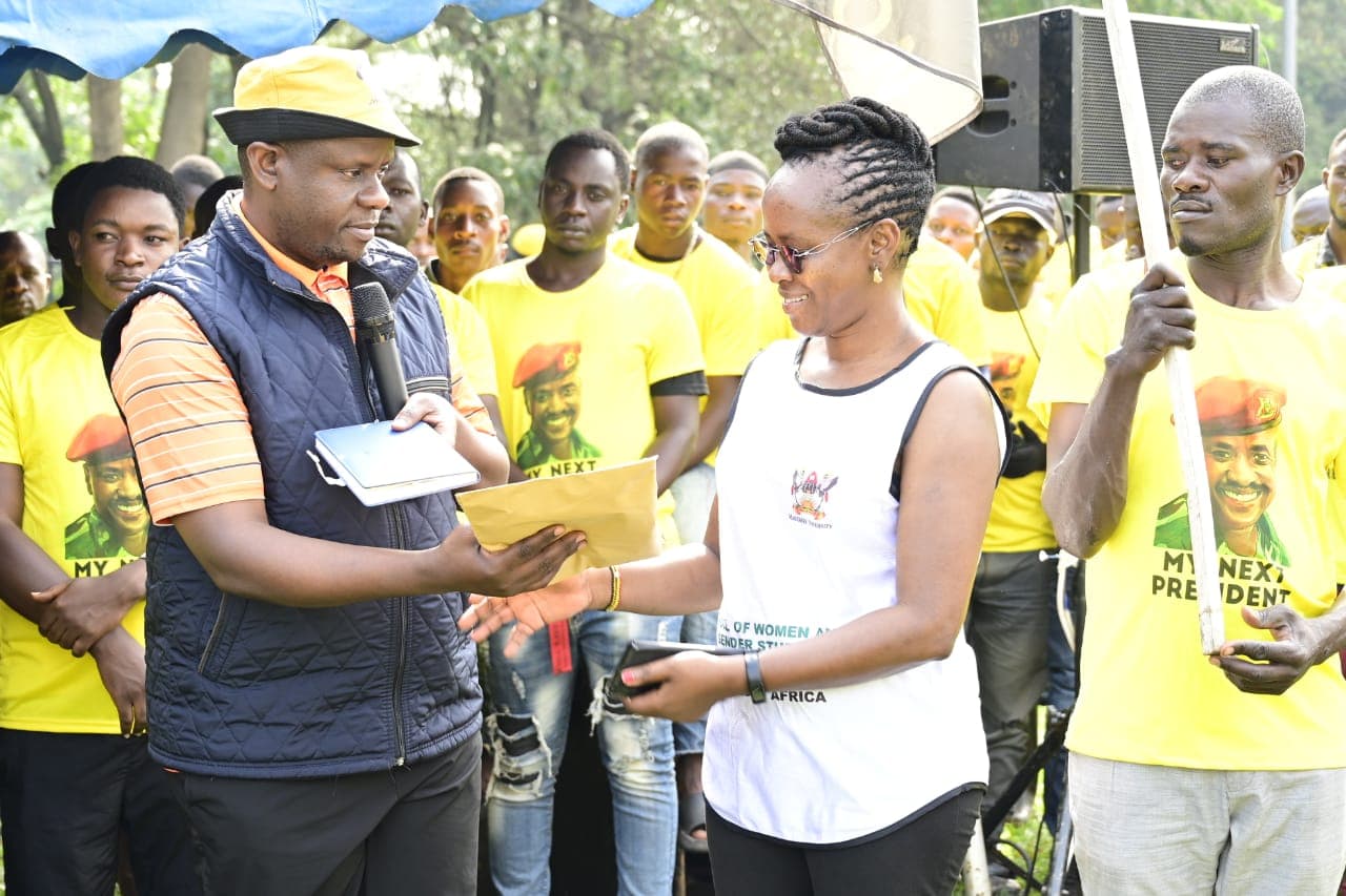 Gen Kainerugaba Donates Computers to Makerere Gender Department