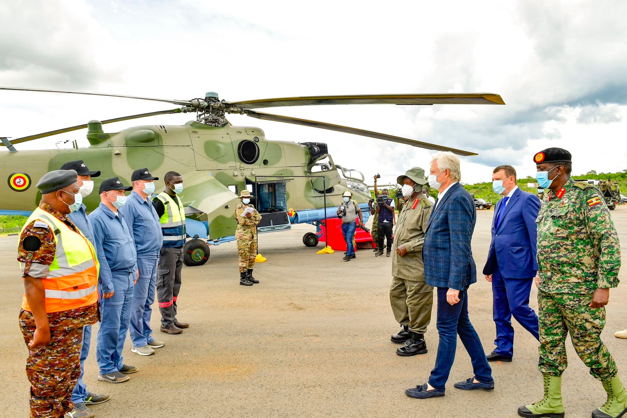 Museveni Commissions First Overhauled Russian Helicopter in Sub-Saharan Africa