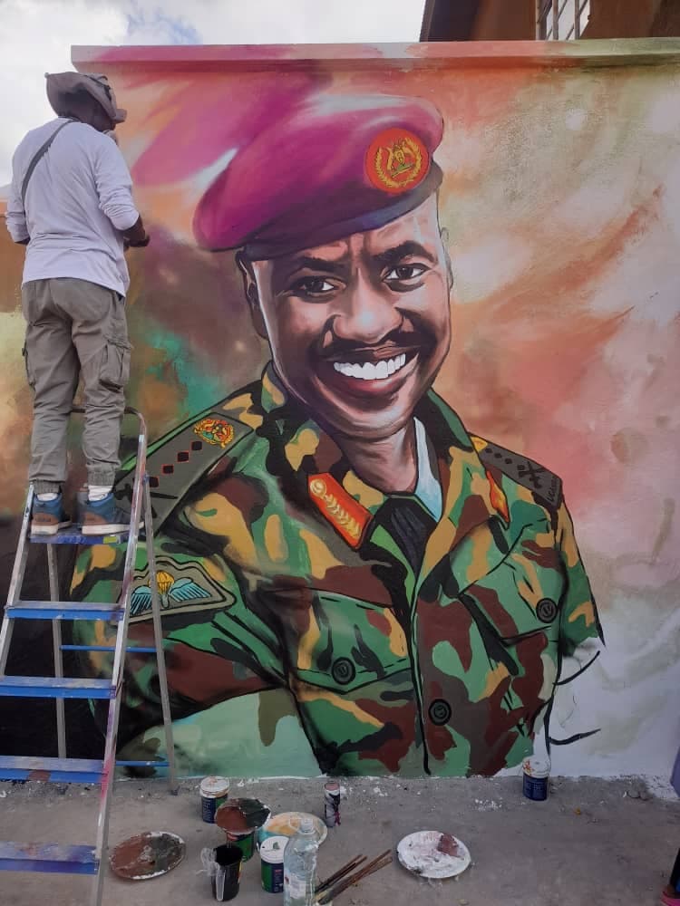 Reknowned Visual Artist Kwiz-Era Inks Gen MK Mural in Kabale