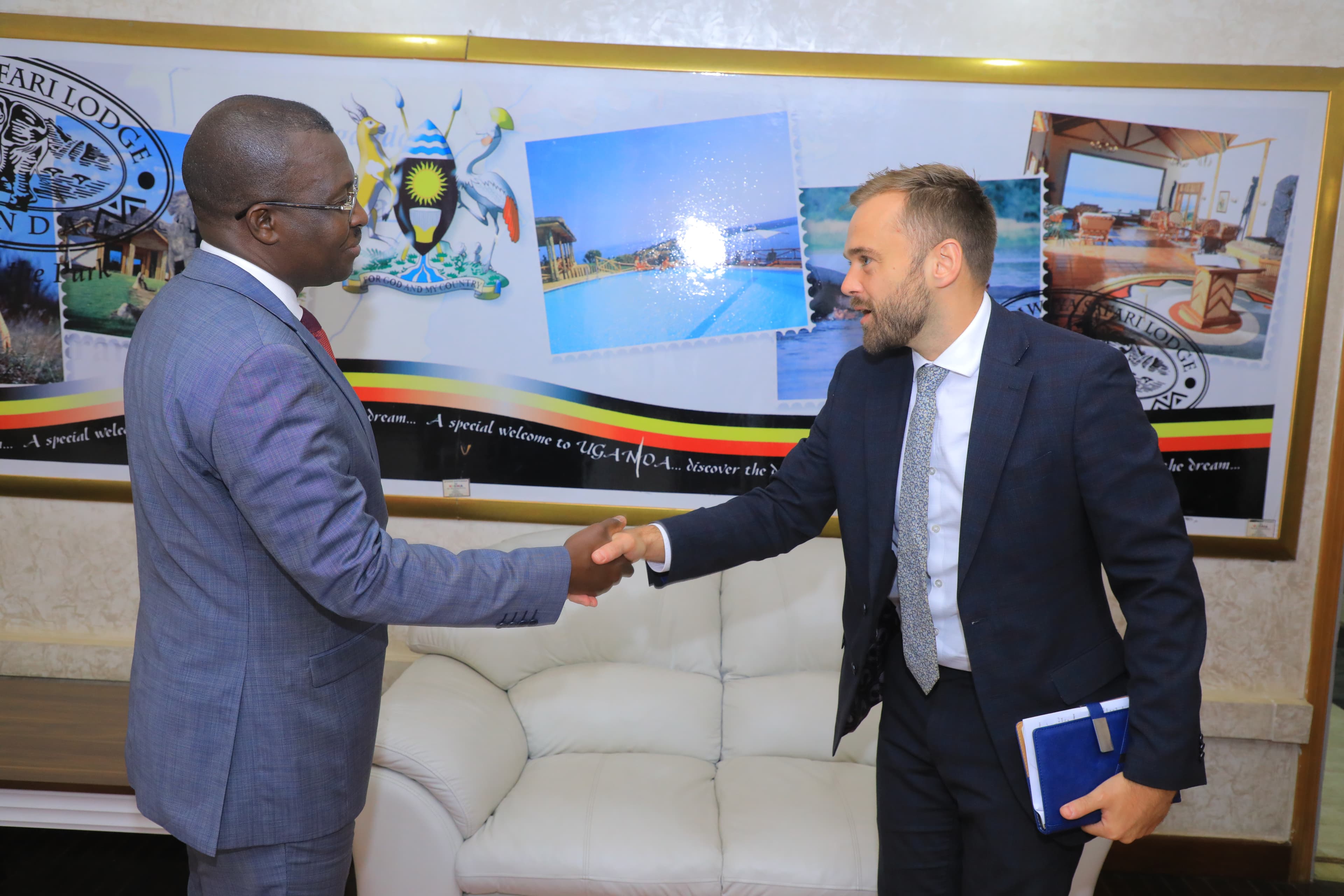 Minister Mulimba, UK Mission Political Counsellor Discuss Regional Security