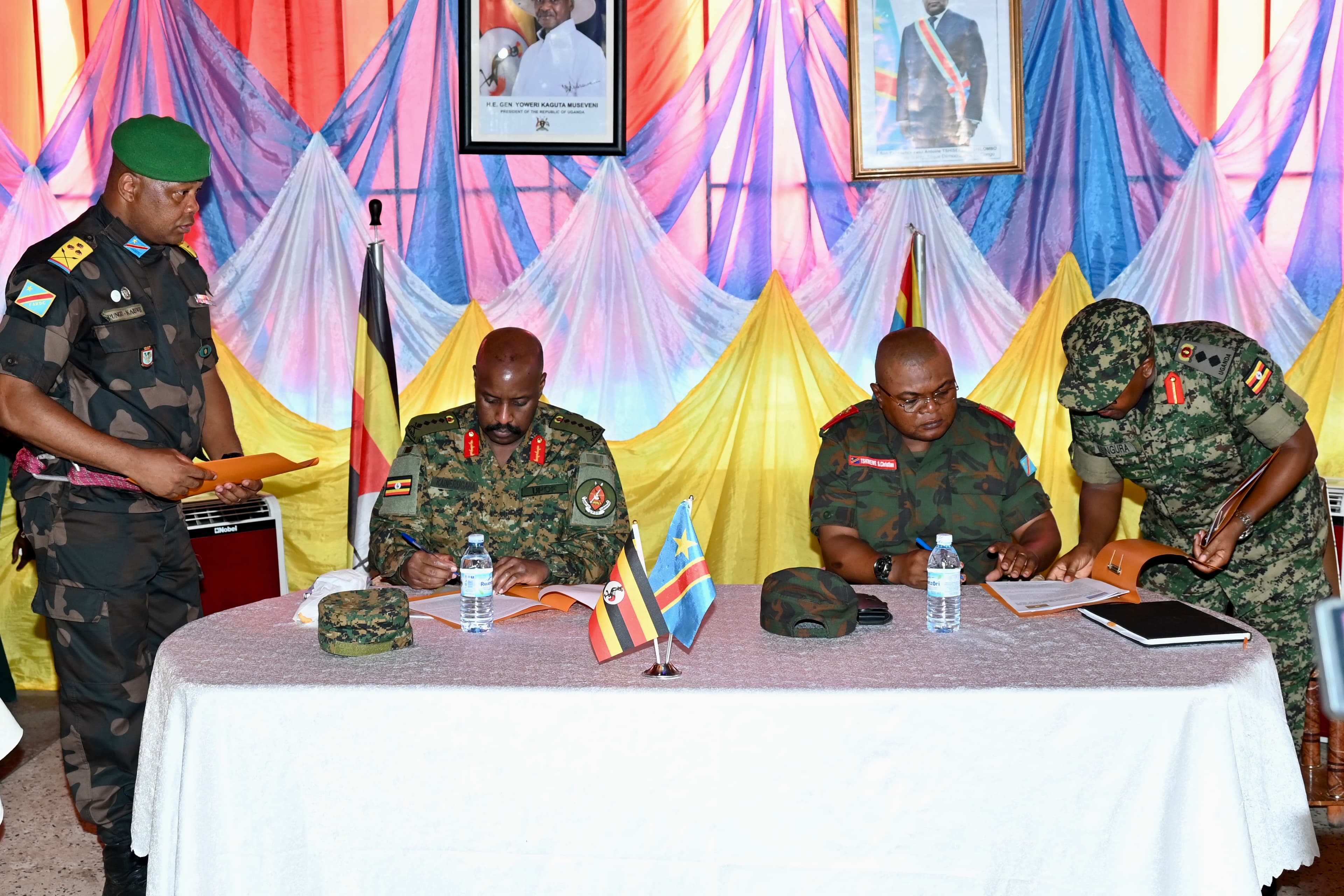 UPDF’s Gen Kainerugaba Meets DRC Counterpart, Hails Operation Shujaa Success