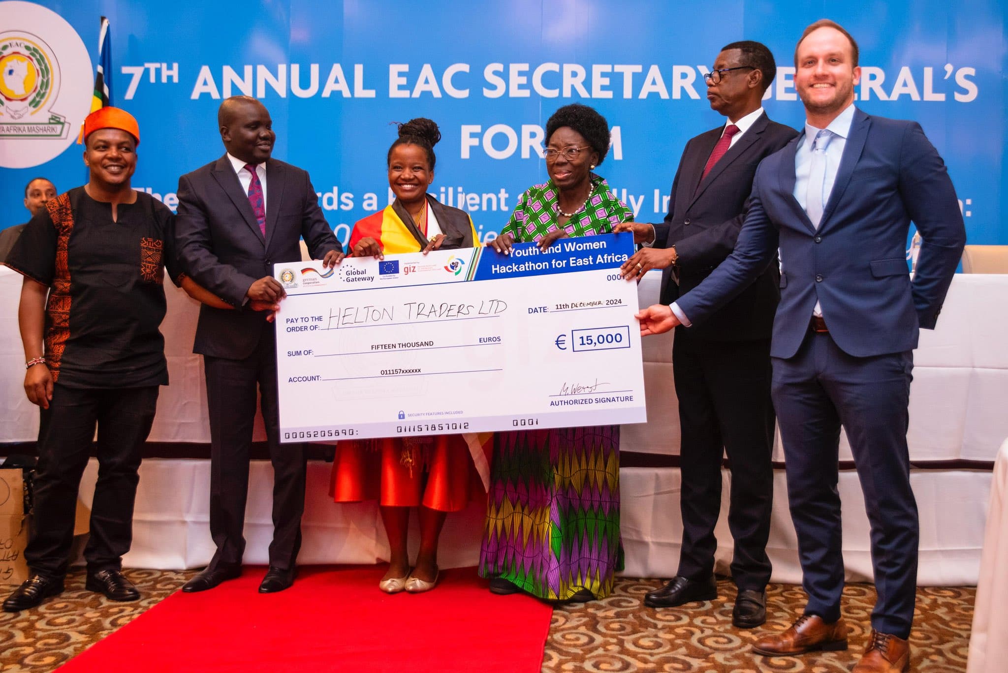  Uganda's Munyesa Wins €15,000 for Eco-Friendly Innovation in EAC Hackathon