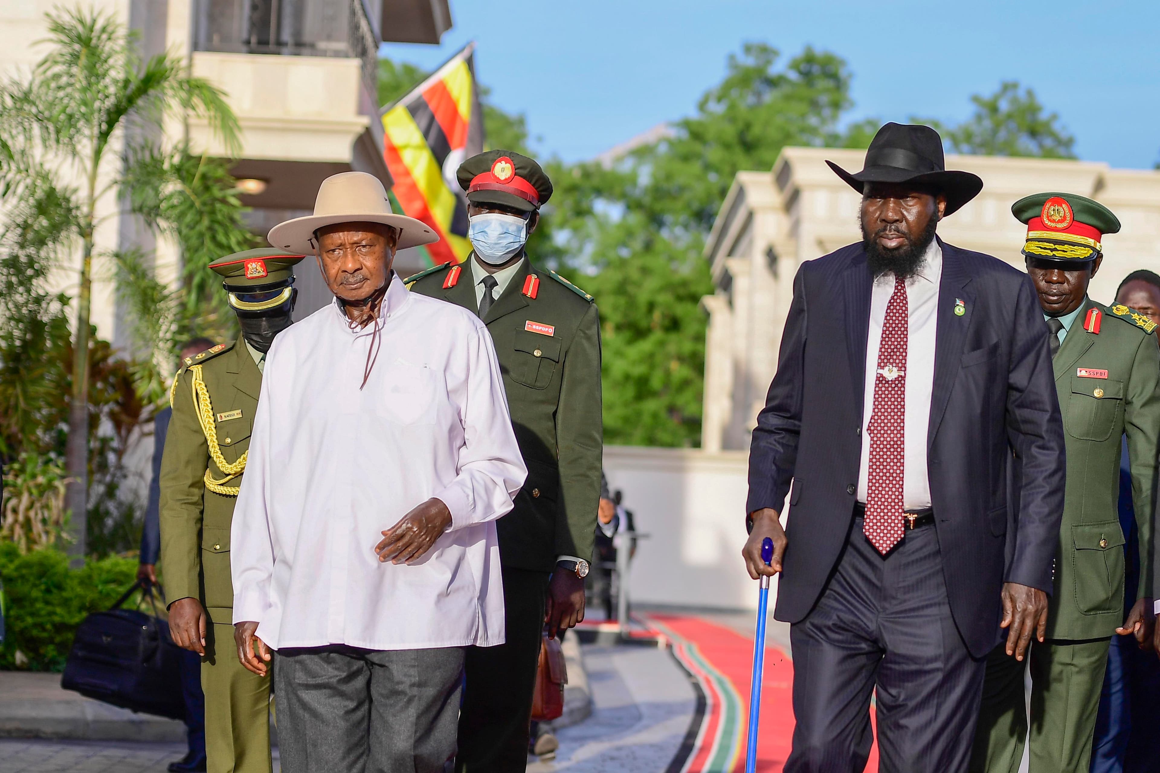 Museveni, Kiir Discuss Security, Trade During South Sudan Visit