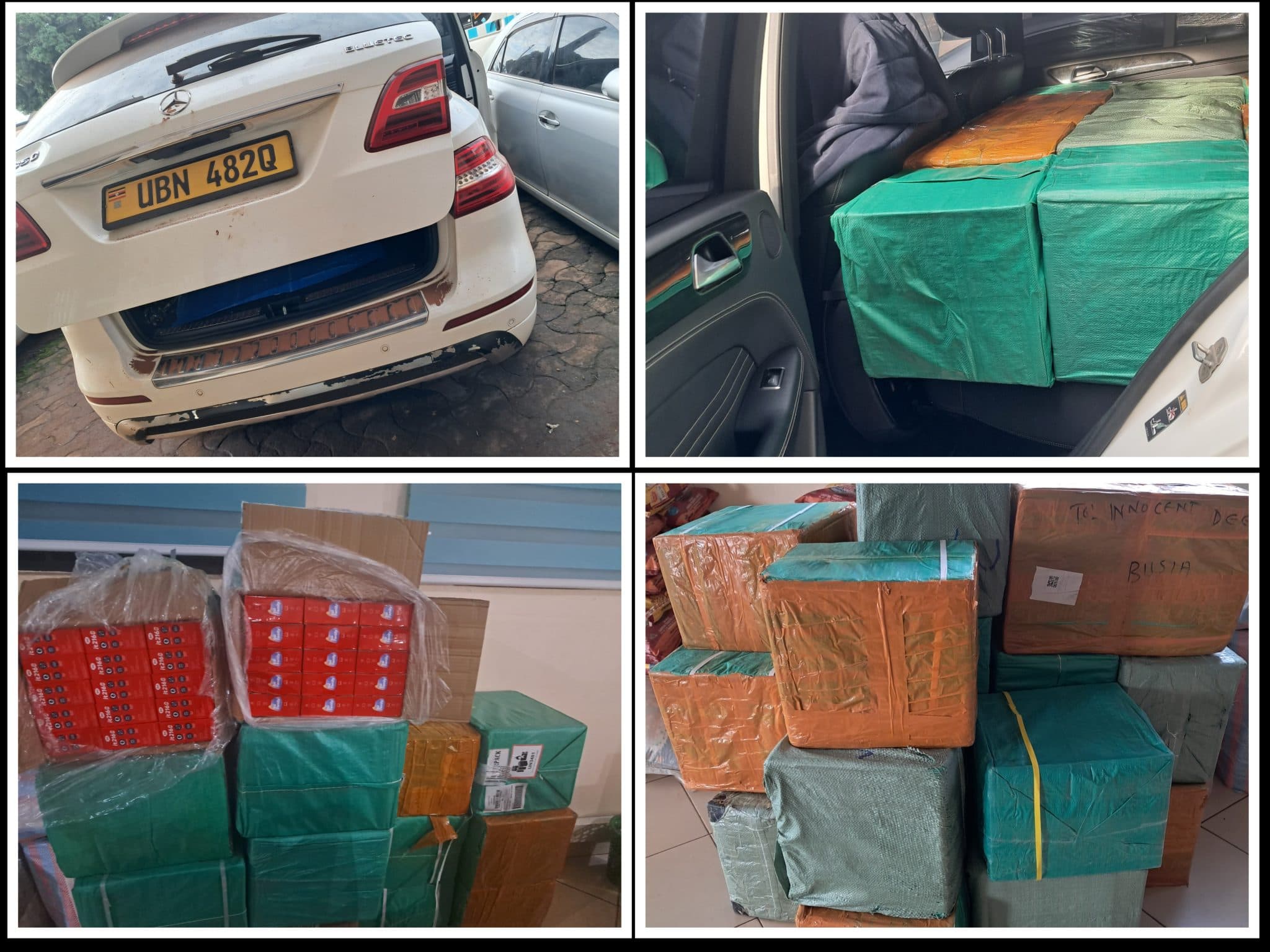URA Impounds Mercedes Benz Smuggling over 800 Phones