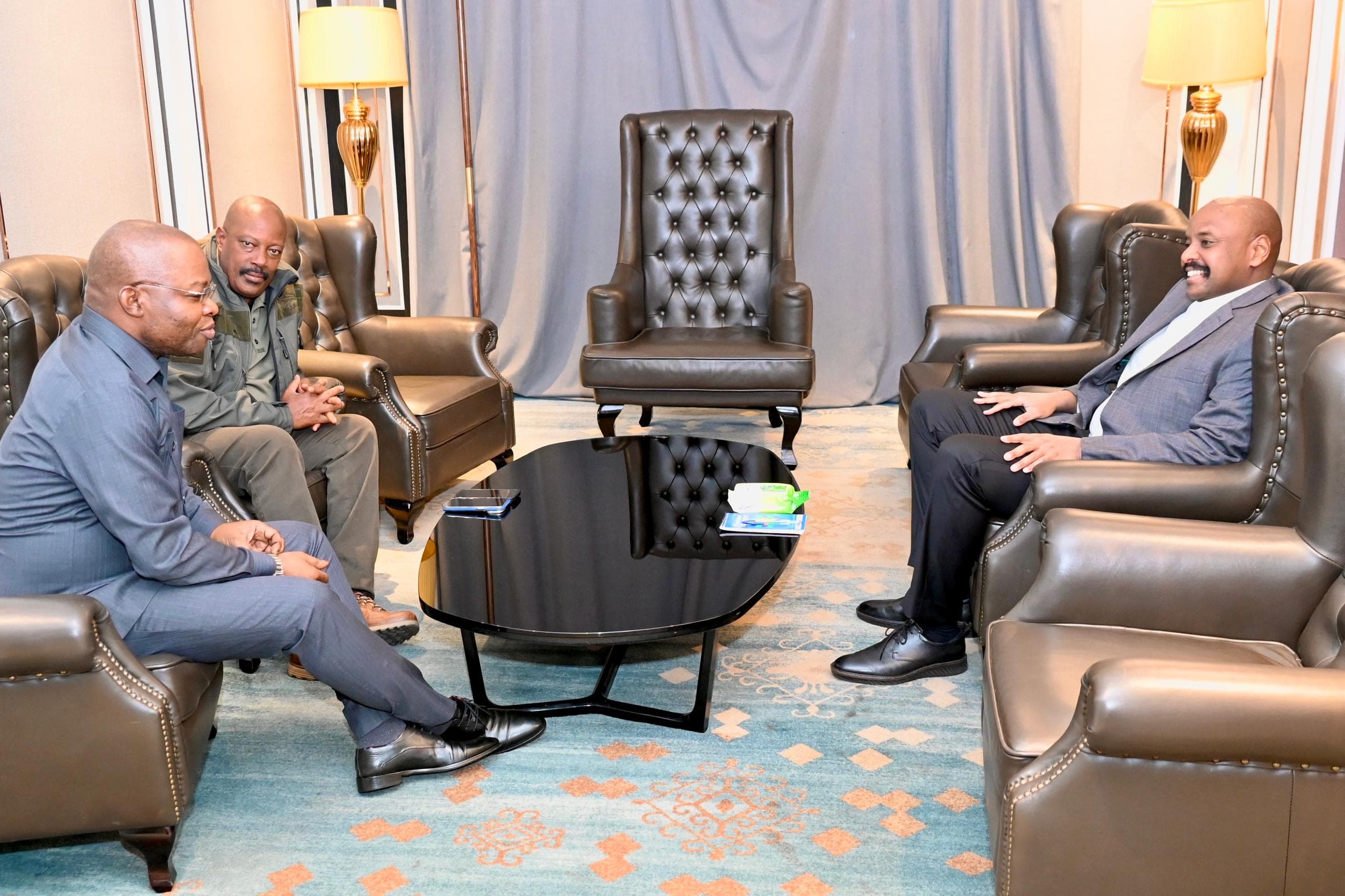 Gen Kainerugaba Honored at FARDC Dinner in Kinshasa