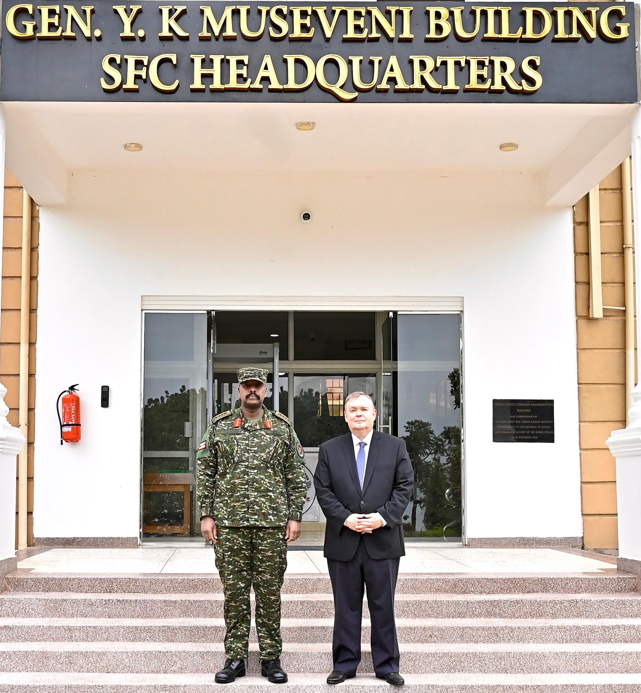 Gen Kainerugaba, Russian Ambassador Discuss Bilateral Ties