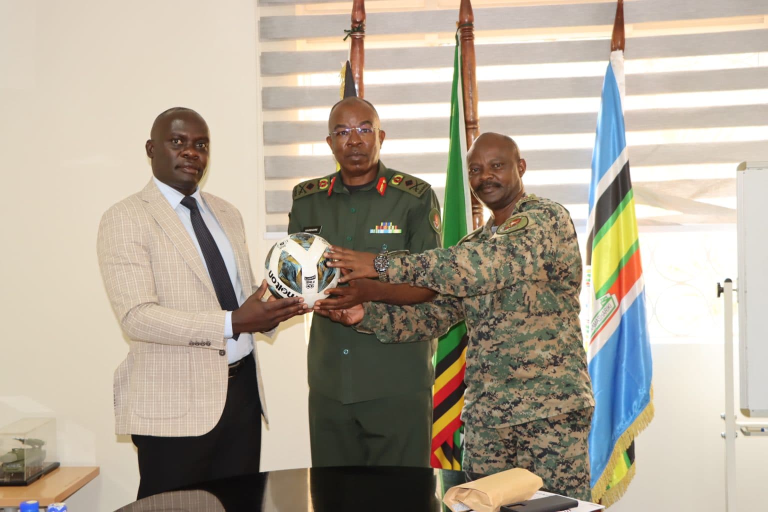 Gen Kainerugaba Donates Sports Equipment, Cash to Support Tooro Kingdom Football Tournament