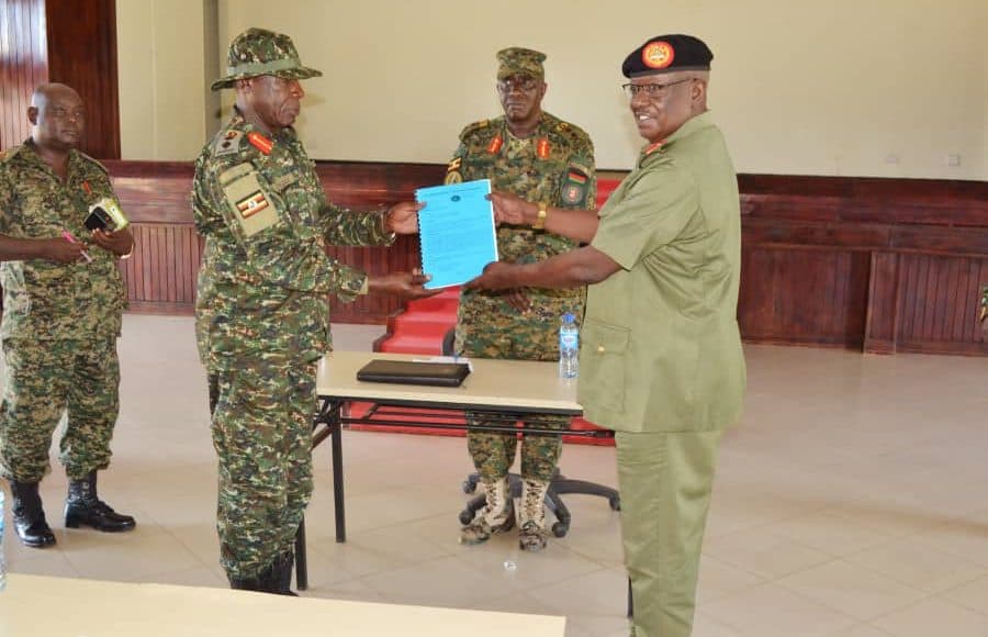 Brig Gen Kuteesa Takes over Nakasongola Cantonment Command