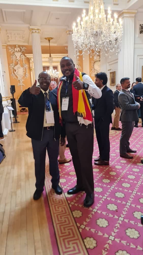 The writer with some participants at the summit.