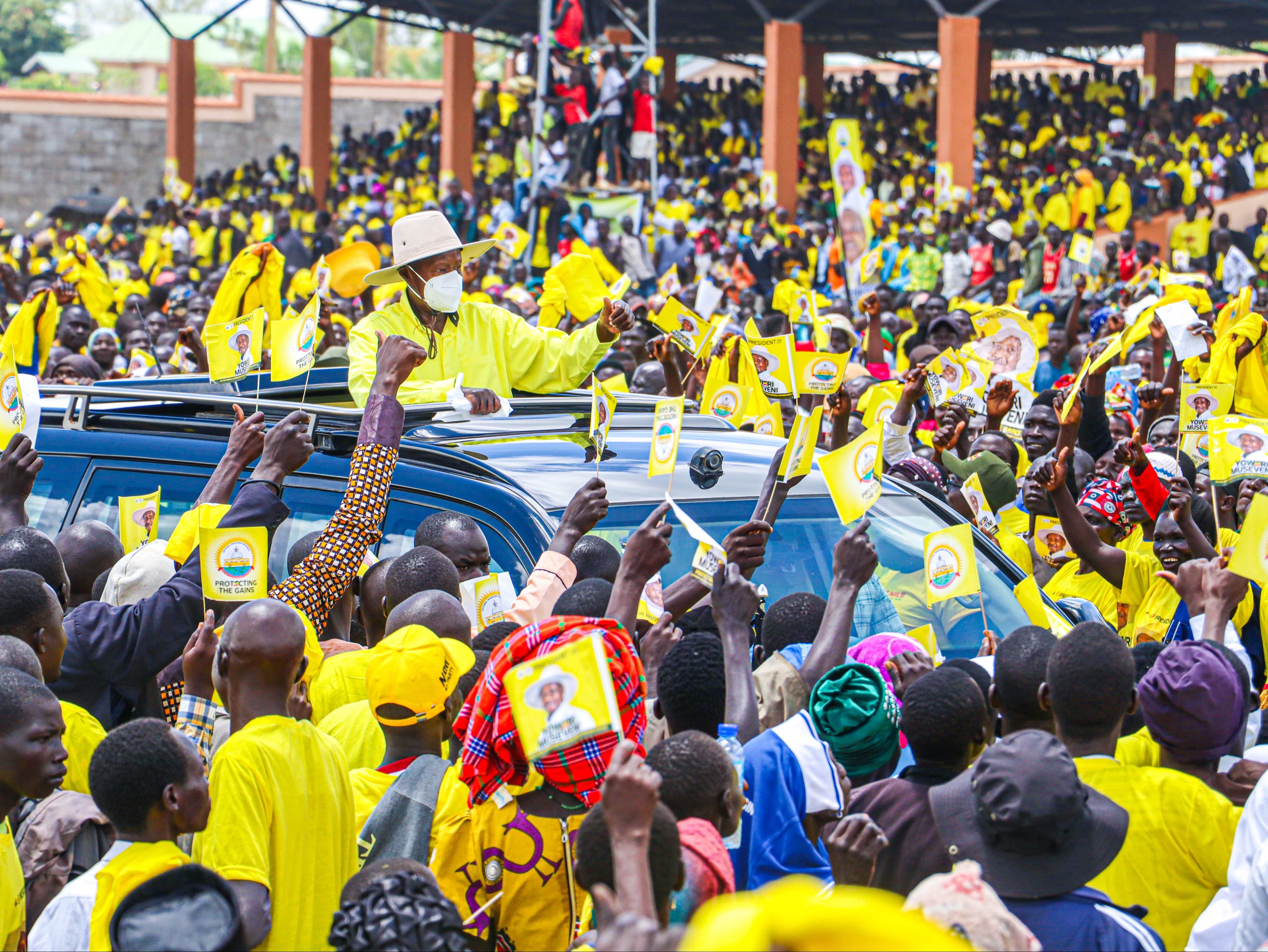 Museveni Launches Leju Stadium in Terego, Urges Residents to Turn Peace, Infrastructure into Wealth