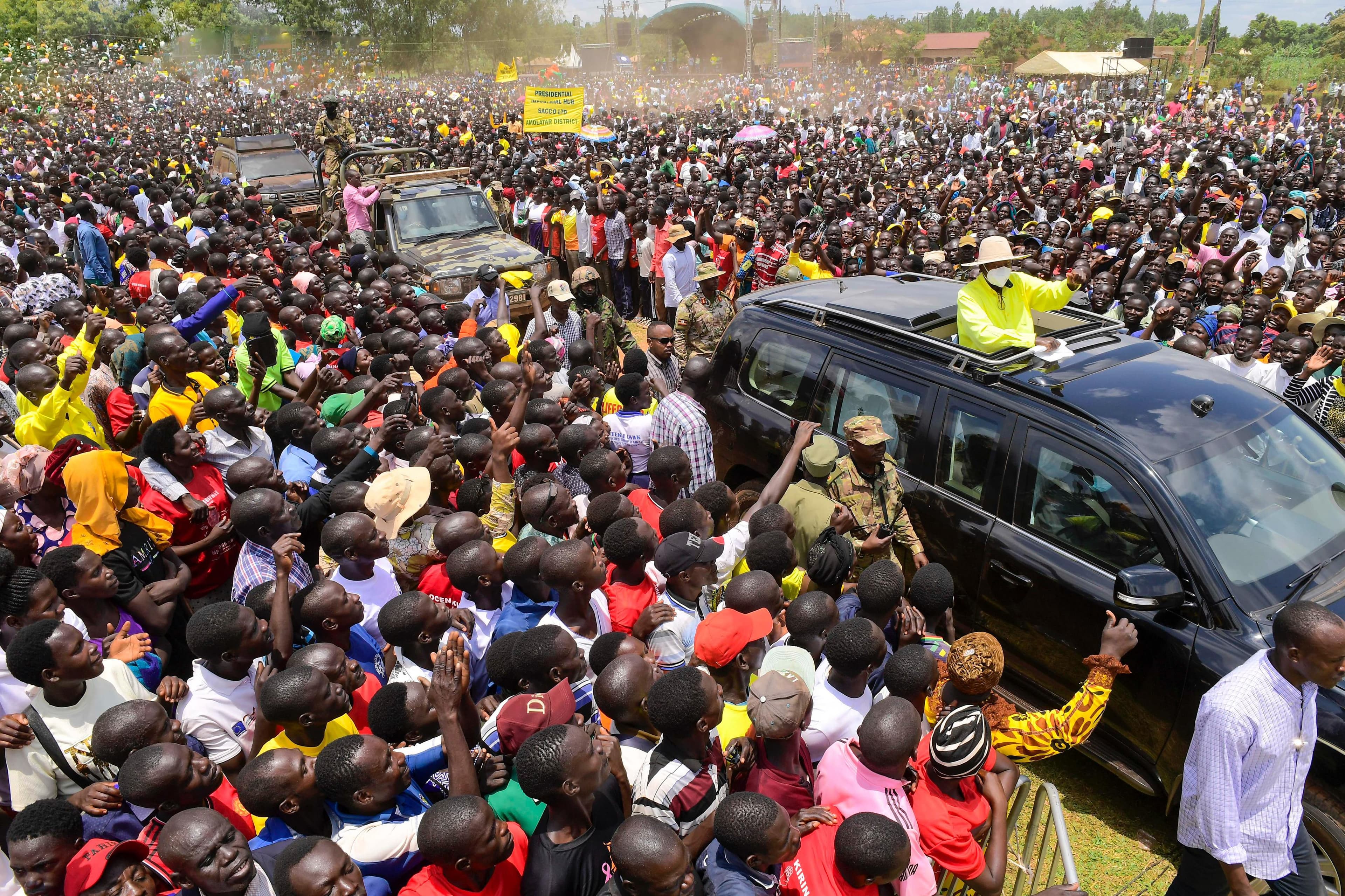 Museveni Vows to Transform Lango Through Wealth Creation, Skills Development and Farming