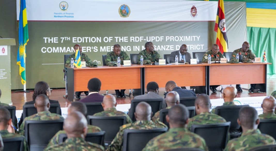 UPDF, RDF Review Border Security to Strengthen Bilateral Cooperation