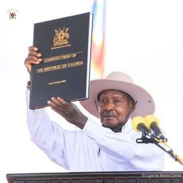 H.E. Yoweri Kaguta Museveni has received the Instruments of Power at Kololo, symbolizing the official commencement of his 2026–2031 term of office.