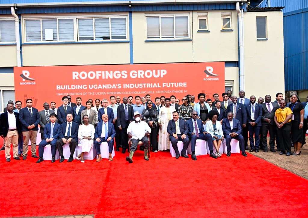 Museveni Launches Roofings' Steel Mill to Boost Local Manufacturing, Cut Import Dependence