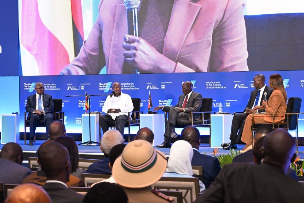 President Ruto and President Museveni at the Africa We Build Summit 2026, Nairobi.