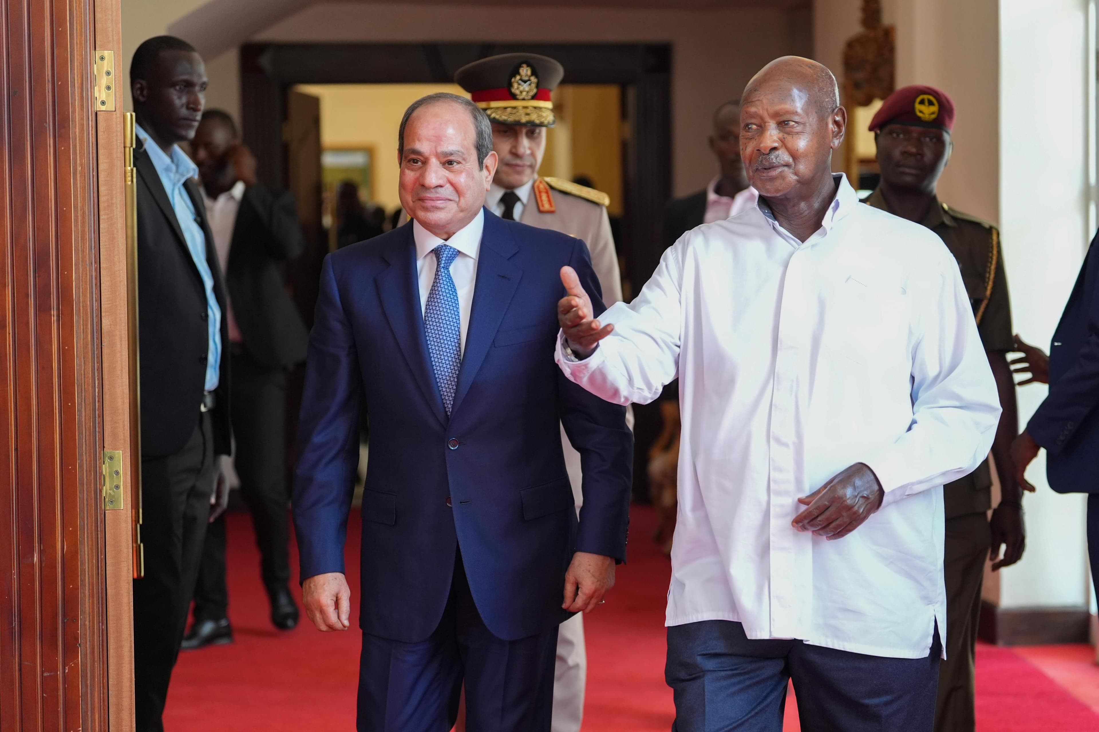 President Yoweri Kaguta Museveni has welcomed the President of the Arab Republic of Egypt, H.E. Abdel Fattah el-Sisi, to Uganda for a high-level diplomatic visit.