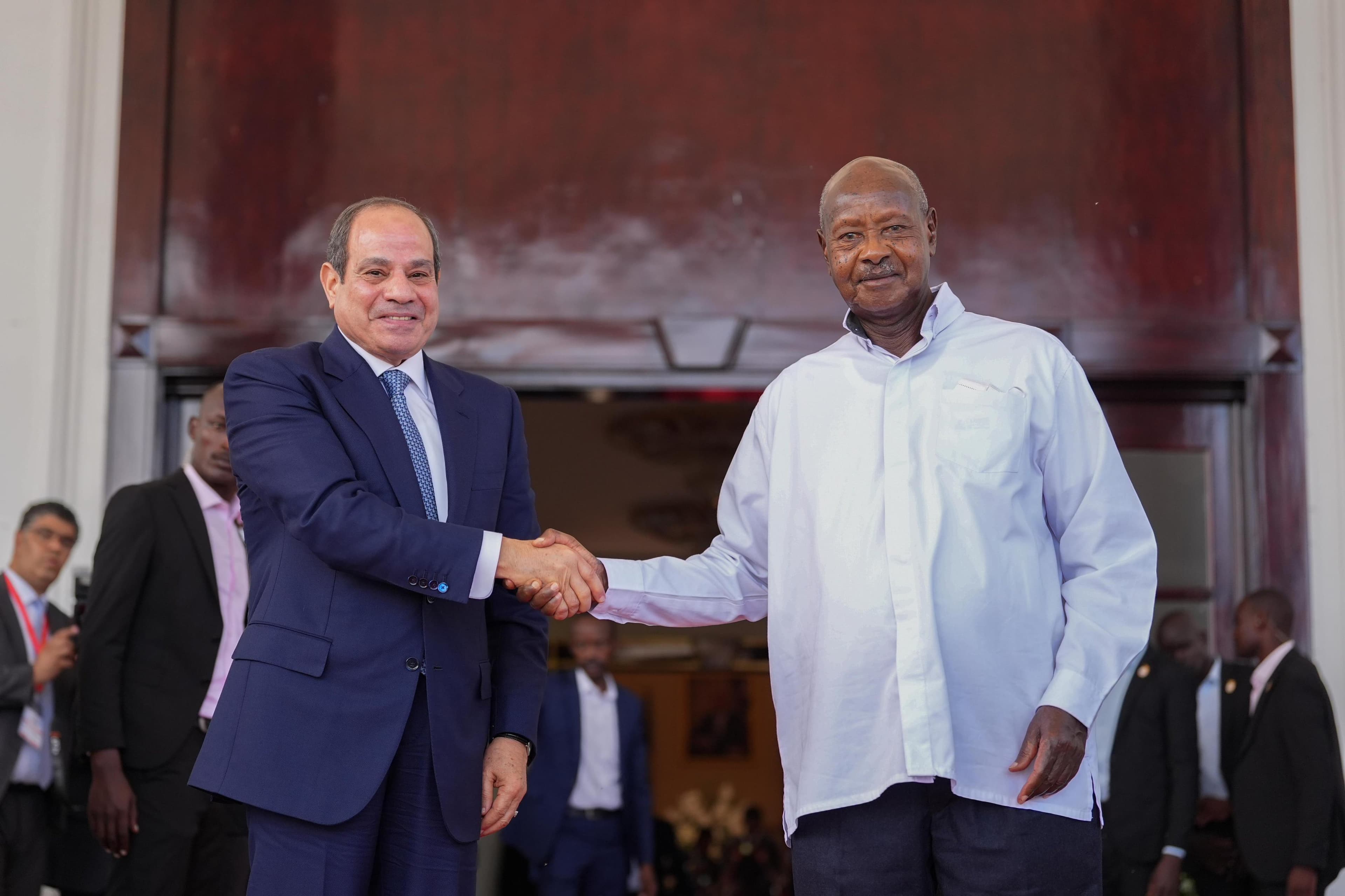Museveni Welcomes Egypt’s President el-Sisi for Bilateral Talks