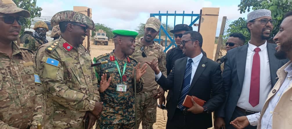 Somali government officials have commended UPDF Battle Group 45 for securing the Barawe sub-sector.