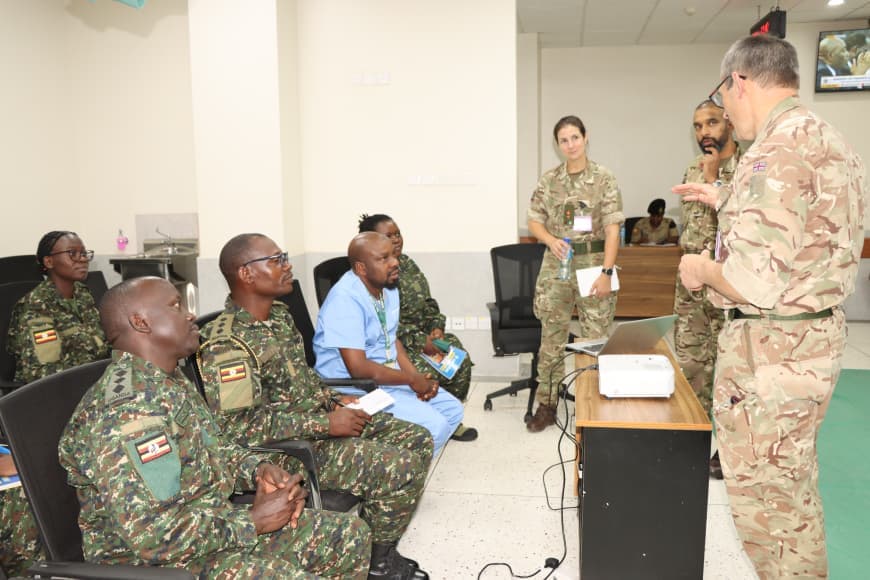 UPDF Medical Personnel Undergo Emergency Life Support Training with UK Specialists at Mbuya