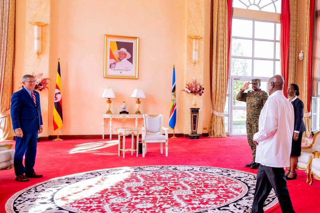 Visiting U.S Military General Michael Flynn Meets President Museveni