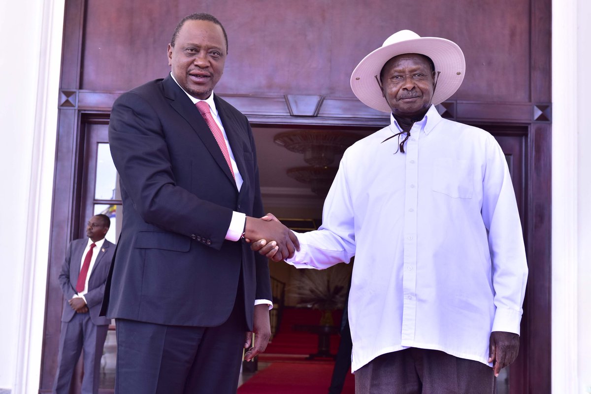 President Yoweri Museveni with Uhuru 