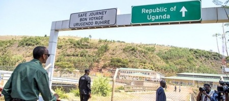 President Paul Kagame at the Katuna Border