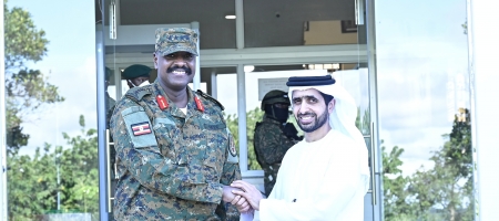 The Chief of Defense Forces, Gen. Muhoozi Kainerugaba, who is also the Senior Presidential Advisor for Special Operations, held a meeting this afternoon with a delegation from the United Arab Emirates (UAE).