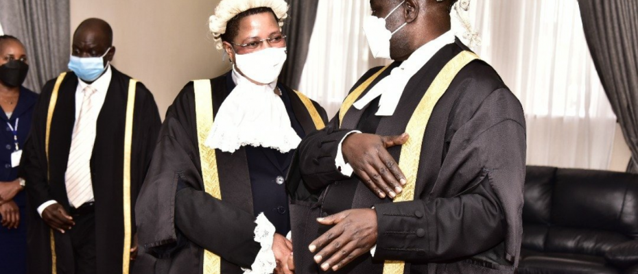 Speaker Jacob Oulanyah and his deputy Anita Among